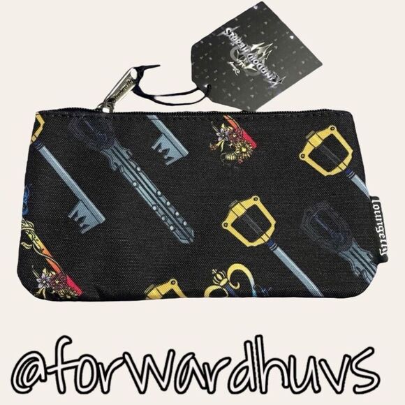 Loungefly Kingdom Hearts Keyblade Nylon Pouch - Picture 2 of 4